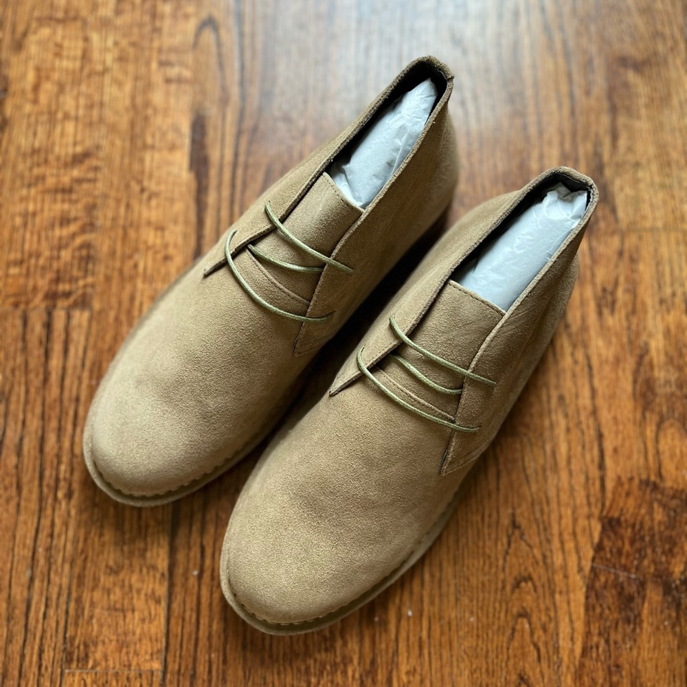 NWT J Crew Suede Desert Boots Chukka Taupe